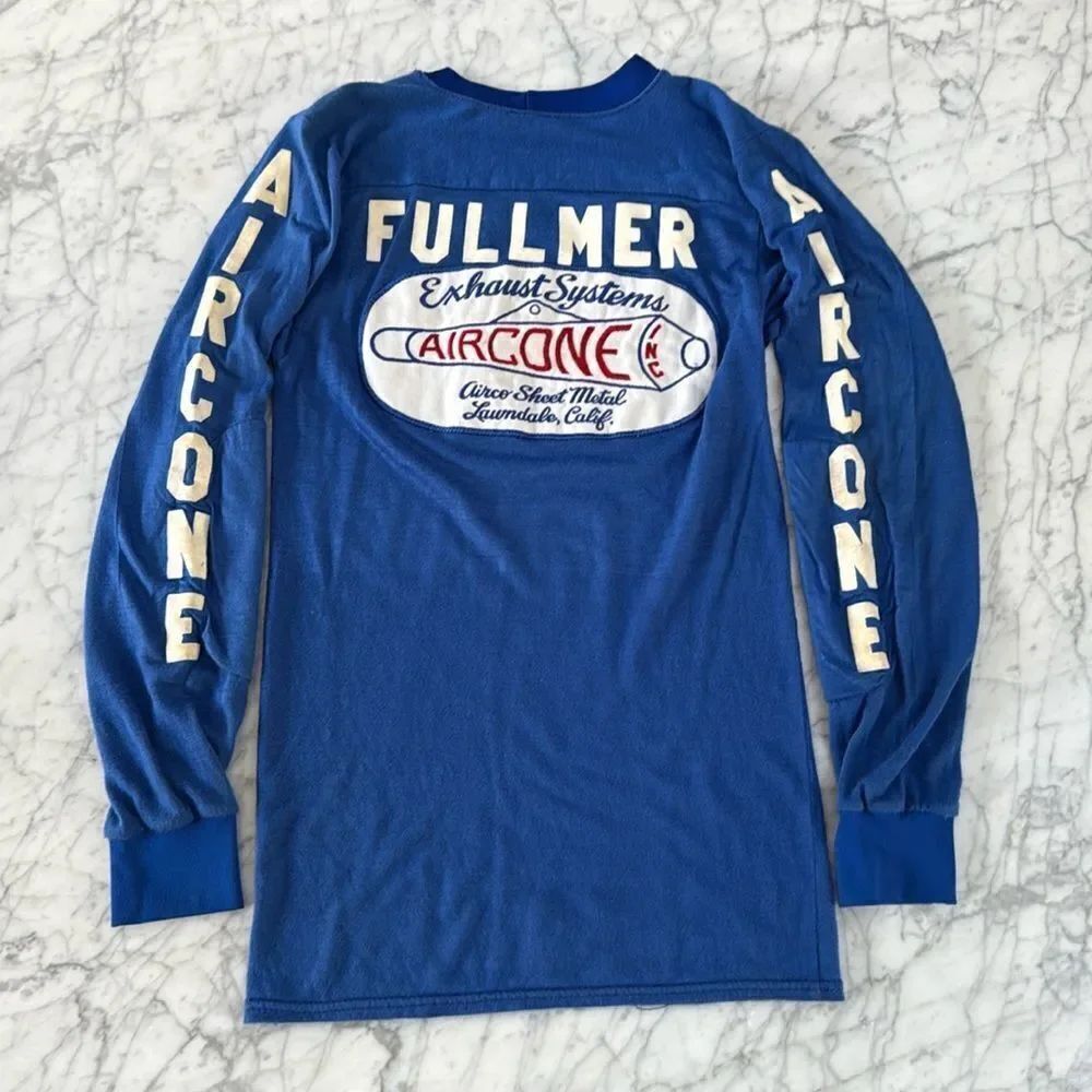 Vintage Aircone Exhaust System Embroidered LS Shirt Mens Sz S JT Racing “Bill”